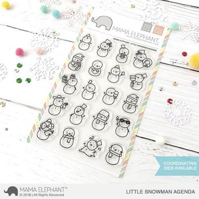 Mama Elephant Clear Stamps - Little Snowman Agenda